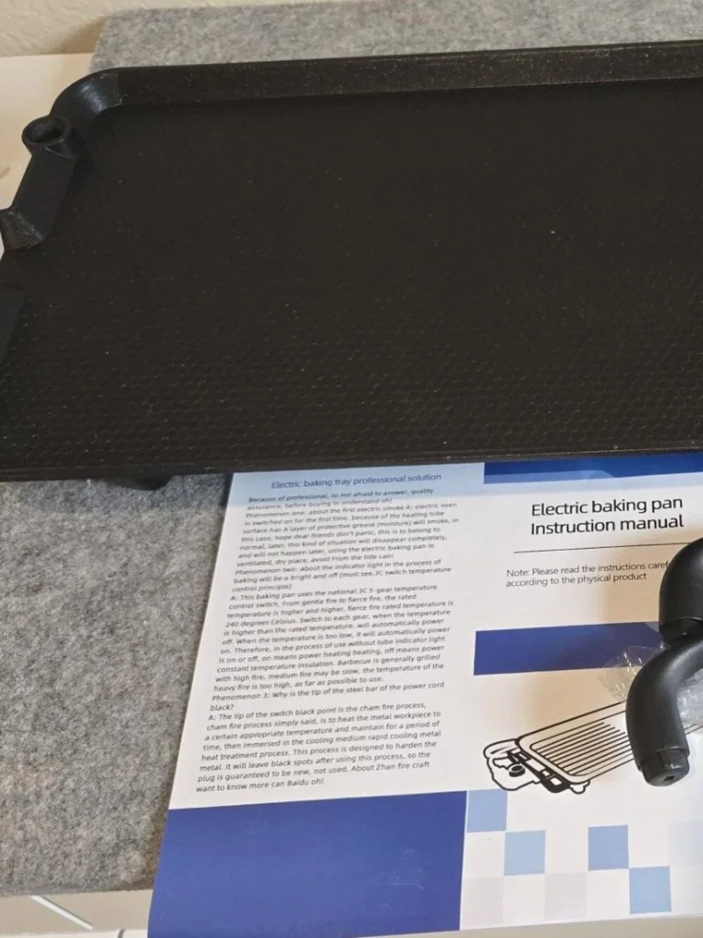 Probable Electric Tabletop Griddle 5 Heat Settings 110V-1400W.
